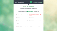 Desktop Screenshot of geo-spatial.com